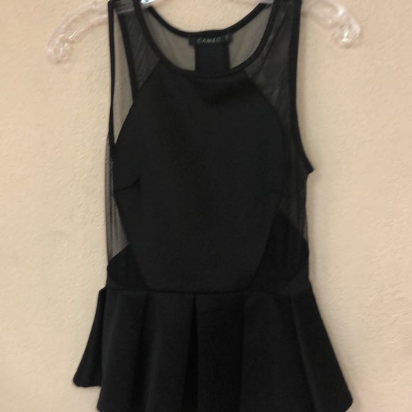 Cameo womans black & mesh plenium dress size small - Picture 4 of 8